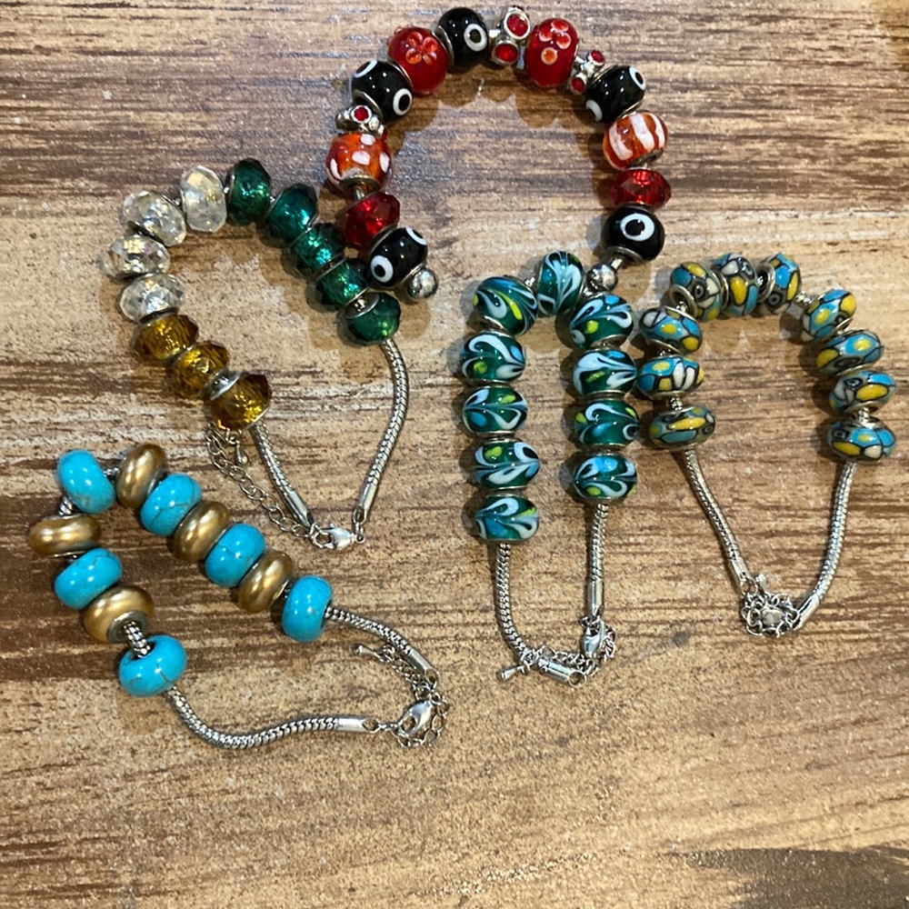 5 Bead Bracelets Bundle
